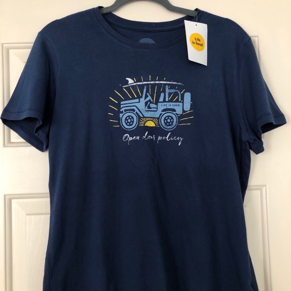 Life Is Good Women’s Crewneck Short Sleeve Tshirt!